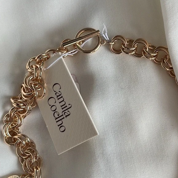 NWT ⚜️💖⚜️ Camila Coelho Gorgeous Heart Necklace with Semi-Precious Stones - Picture 8 of 10